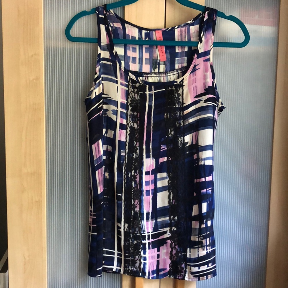 Eight Sixty silk tank top blouse size L